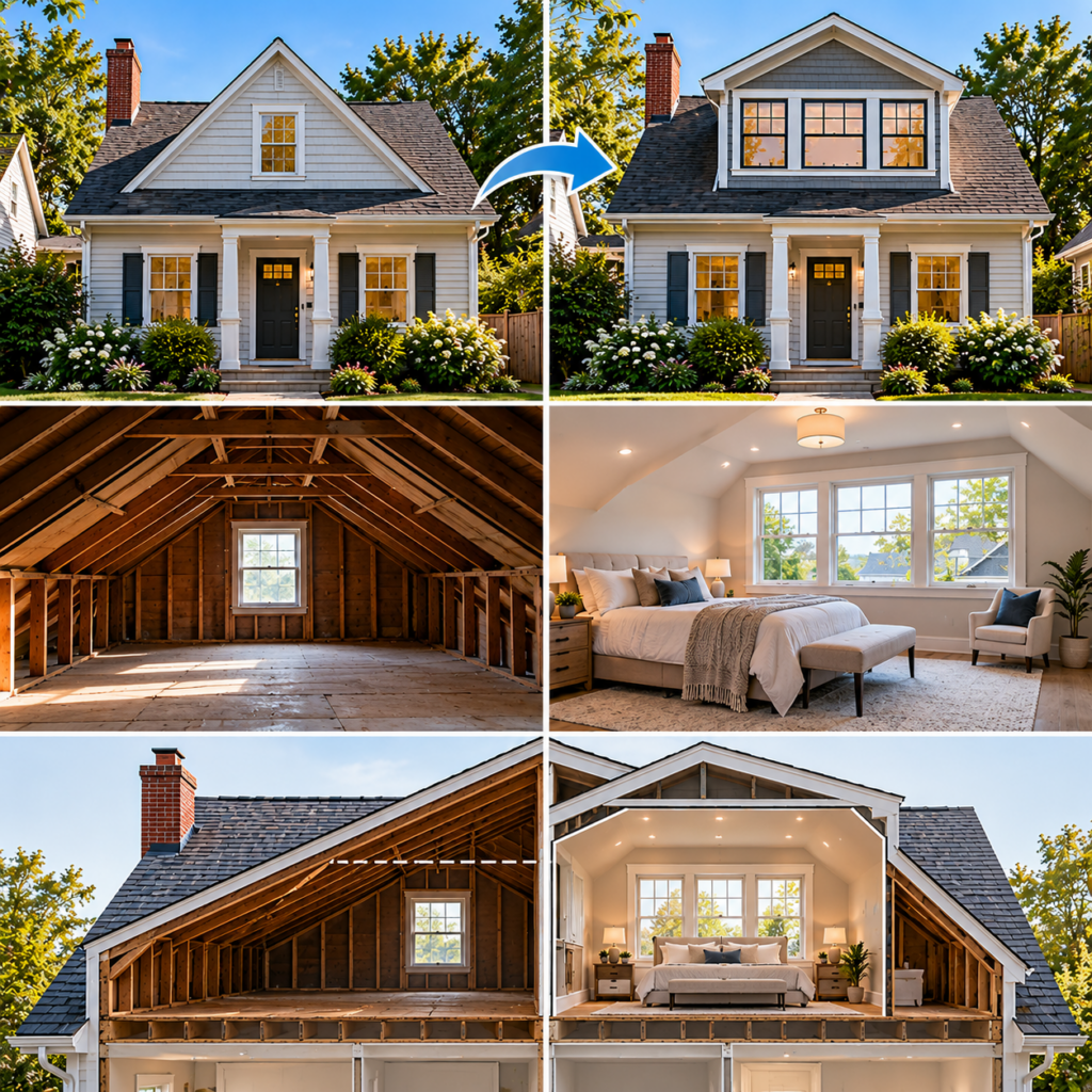 A dormer that bought a bedroom